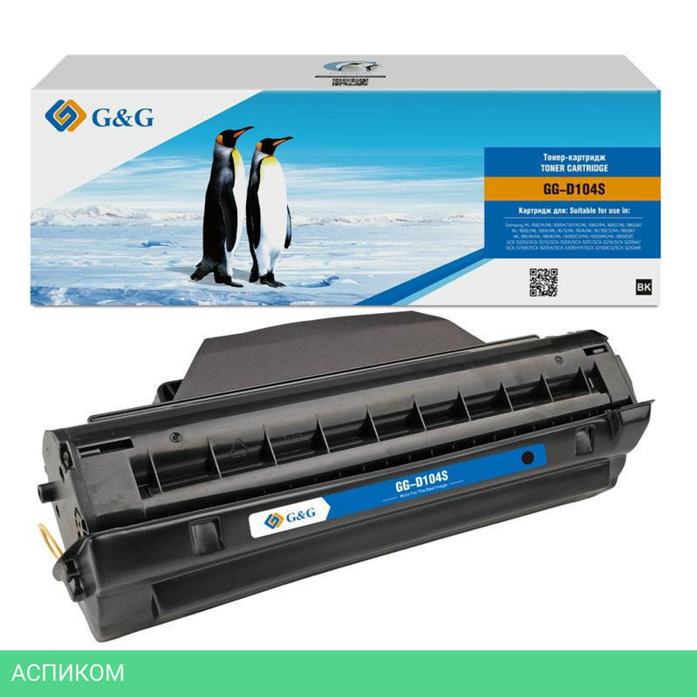 Картридж G&G GG-D104S черный
