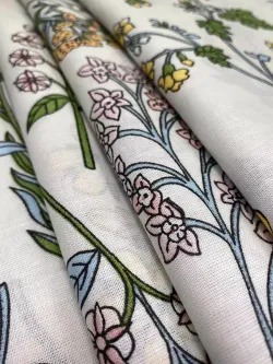 Наволочка комплект 2шт перкаль Сказка "Ботаника" 45х45 см на молнии