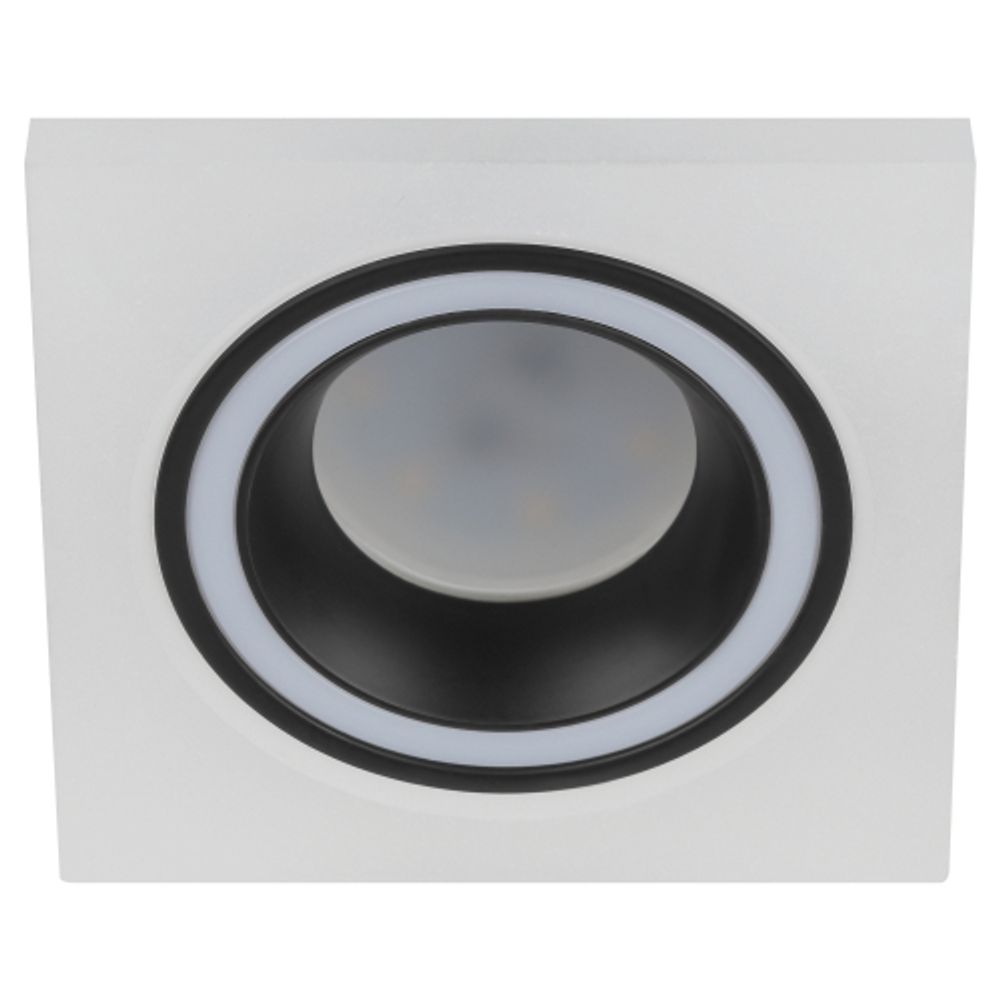 Встраиваемый светильник декоративный ЭРА DK91 WH/BK MR16/GU5.3 белый/черный