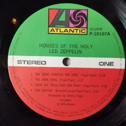 Винтажная виниловая пластинка LP Led Zeppelin Houses Of The Holy (Japan 1976) (No Obi) No Quarter