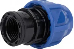 Муфта TEBO обжим ВР 20*1/2" для ПНД 11375