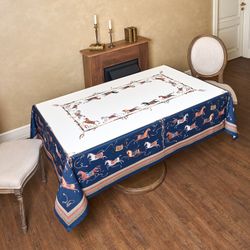 СКАТЕРТЬ "PASSAGE" 140Х180СМ ,БЕЛЫЙ, 100% ХЛОПОК С ПРОПИТКОЙ,ТВИЛ