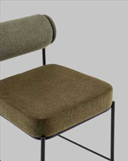 Стул полубарный Ponpoun зелёный