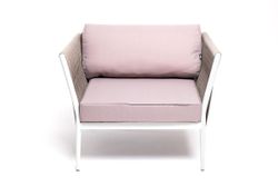 "Касабланка" модульная лаунж-зона из роупа (веревки), каркас из алюминия