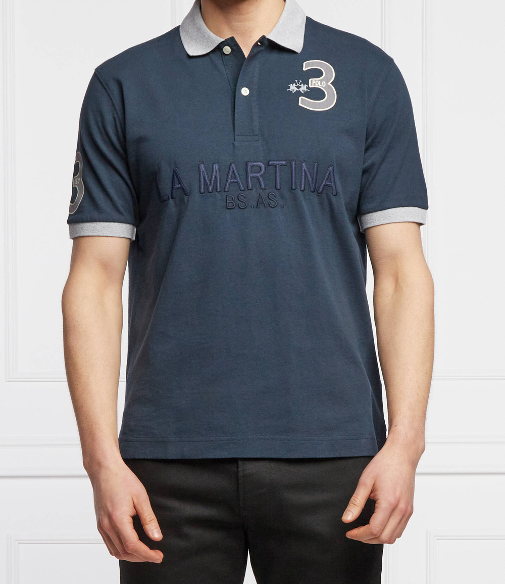 поло La Martina - темно-синий(TMP600 JS316)