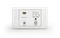 Wyrestorm SW-120-TX3-UK - настенный HDBaseT 3.0 передатчик HDMI2.0 по витой паре до 100 м (4К@60 4:4:4). Поддержка USB-C (питание до 60 Вт) HDCP2.3, USB, де-эмбендинг аудио, PoH (2 напр.). Управление: RS-232. Для английского подрозетника.