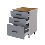 Берн Рабочий стол с системой выдвижения тандембокс с 3 ящиками 600 Г6РГ3