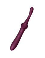 Сливовый вибратор с 4 сменными насадками Bess 2 (Цвет: сливовый)