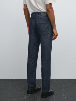 Massimo Dutti Легкие зауженные джинсы, индиго