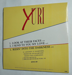 Винтажная виниловая пластинка LP Юрий Антонов Yuri Look At Their Faces (Финляндия 1986) Maxi Single Поет на английском языке