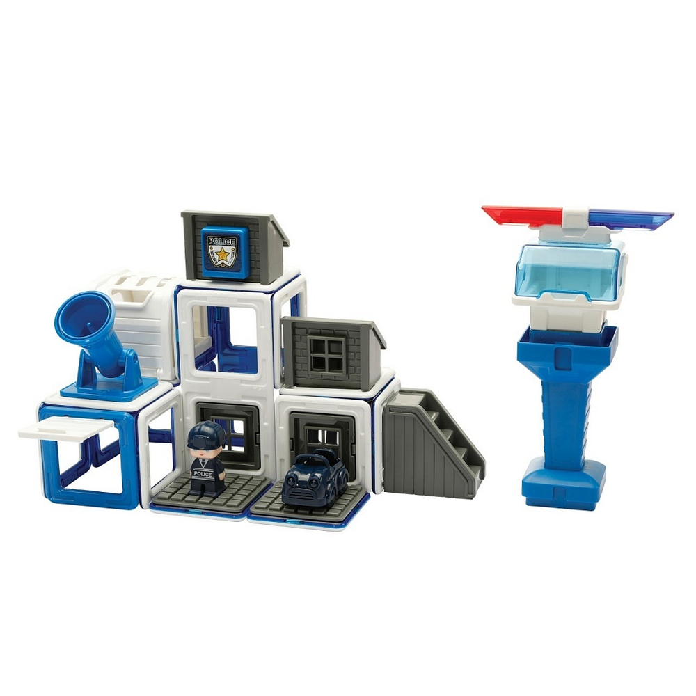 Магнитный конструктор MAGFORMERS Amazing Police Set