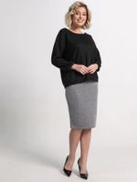 Костюм с юбкой Совершенство форм (черно-серый) К15292-10М LT Collection