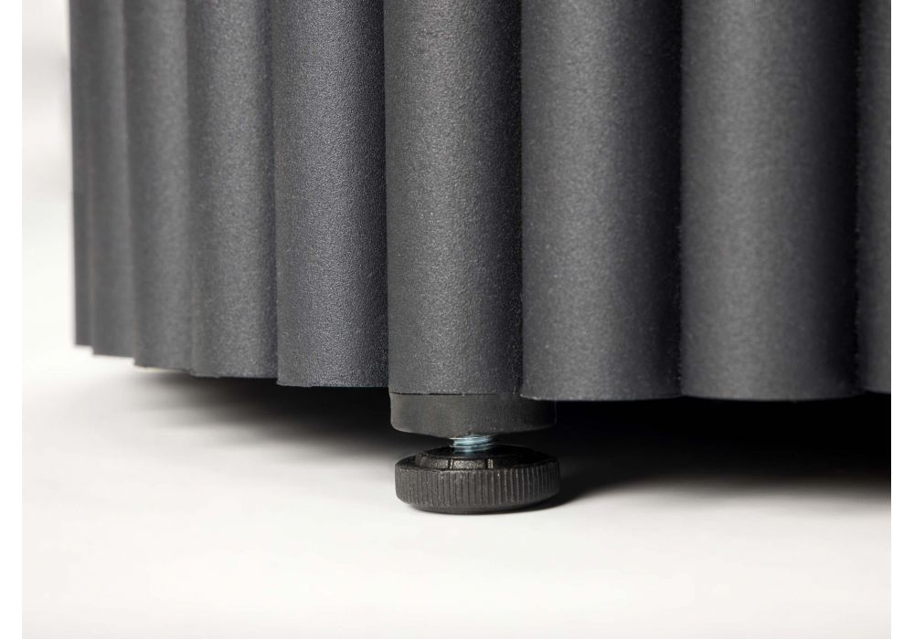 Стол деревянный Woodville Барел 90 черный, черный, ножки черные