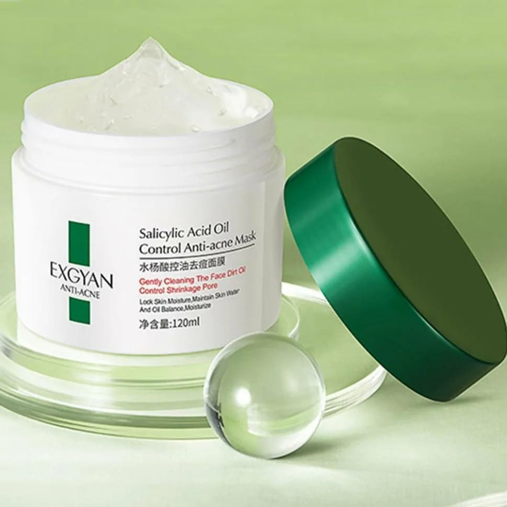 Маска-гель для лица Exgyan Anti-acne Salicylic Acid Oil Mask против акне с салициловой кислотой 120 мл