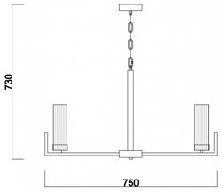 Подвесная люстра Freya Adeline FR5214PL-08CH