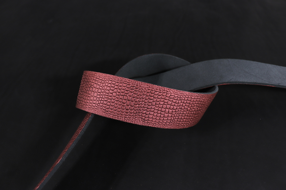 Ременная заготовка Бронза с лицевой отделкой + плита Геккон