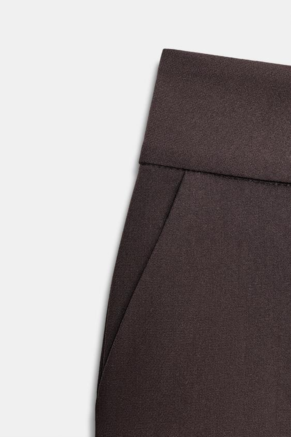 ZARА ШОРТЫ МИНИ, ТЕМНО-БАКЛАЖАНОВЫЙ