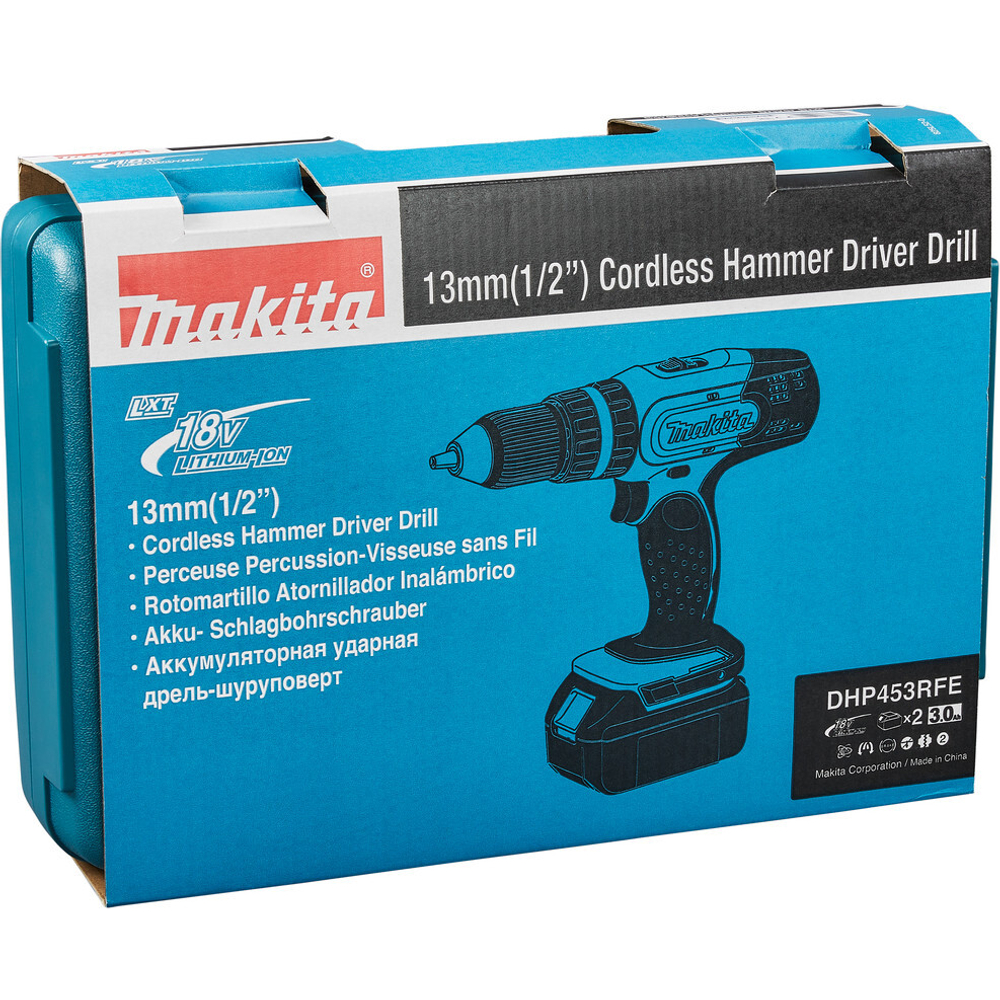 Дрель аккумуляторная Makita DHP 453 RFE Li-ion