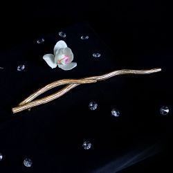 Ручка скоба мебельная Арт Бранч левая Амбер