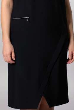 Офисный сарафан 1637А, черный #70Ч081637А