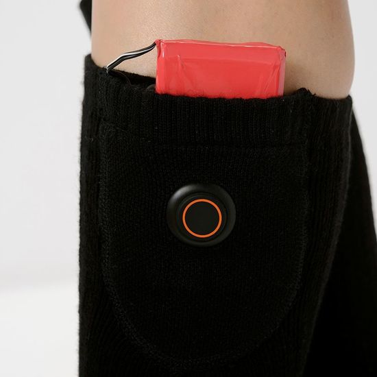 Носки с регулируемым подогревом RedLaika на аккумуляторах, RL-N-04, чёрные