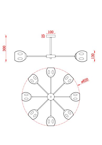 Люстра Freya FR5223PL-08C