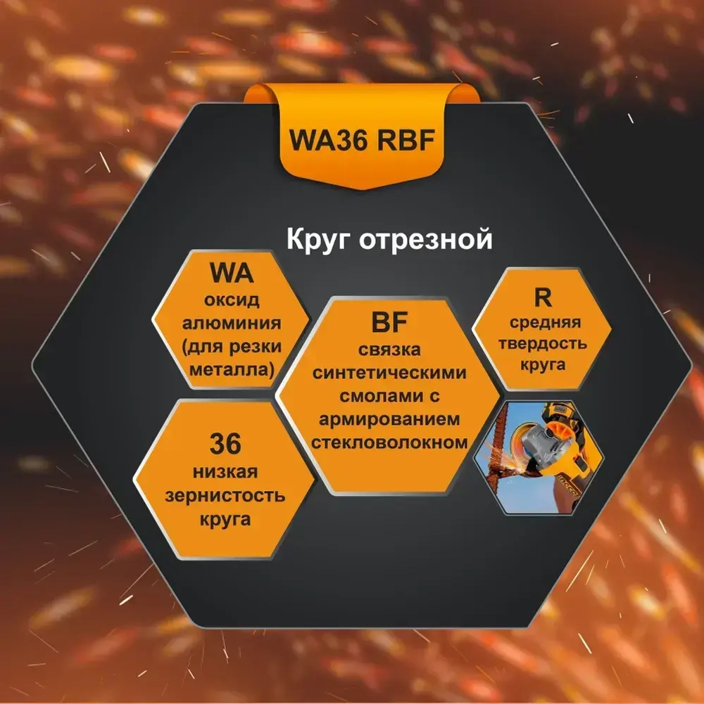 Диски 76х10 мм. по металлу абразивные 5 штук INGCO MCD303768 (С НДС)