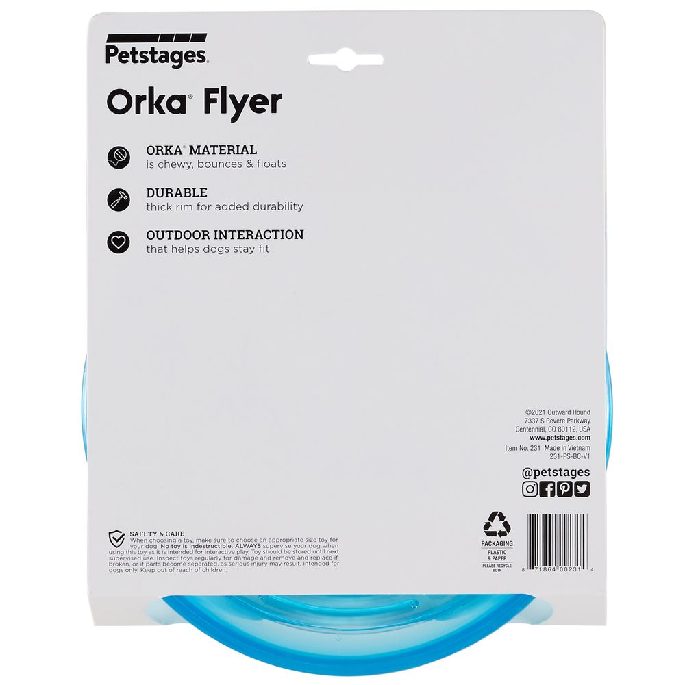 Игрушка Petstages для собак "ОРКА летающая тарелка" 22 см Игрушка Petstages для собак "ОРКА летающая тарелка" 22 см