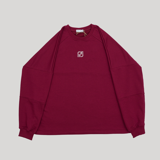 Raglan Sweatshirt LOGO Beaujolais