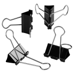 Зажимы для бумаг 15мм, Berlingo, 12шт., черные, картонная коробка