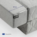 Бескаркасный диван-кровать c подлокотниками BuyDream Plus (серый)