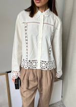 Хлопковая блузка Zara, L