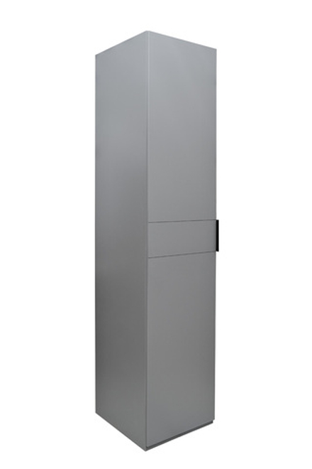 GD-10022-6 Шкаф Альто(Alto) пенал c вешалкой,цвет серый Кобальт, фасад глухой 50*57*228.5см