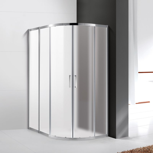 Душевой уголок Cezares MOLVENO-RH-2-120/100-P-Cr, 120х100х195, профиль хром, стекло Punto матовое