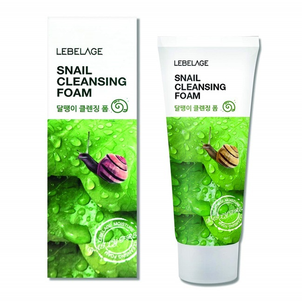 Пенка для умывания Lebelage Snail Cleansing Foam Муцин улитки 100 мл