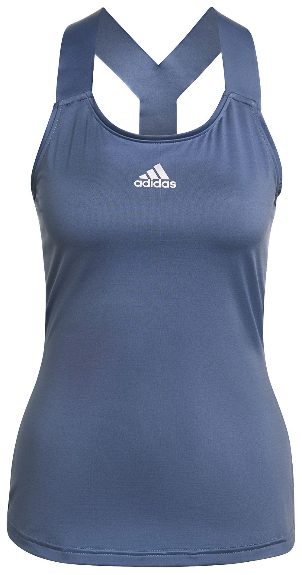 Женский топ теннисный Adidas Y-Tank Top W - crew blue/white