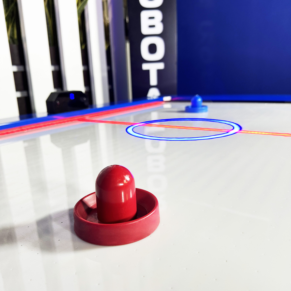 Детский аэрохоккей (180х110х75 см) с подсветкой пола «Шарики»