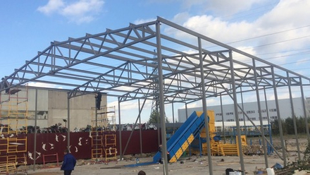 Монтаж ангаров