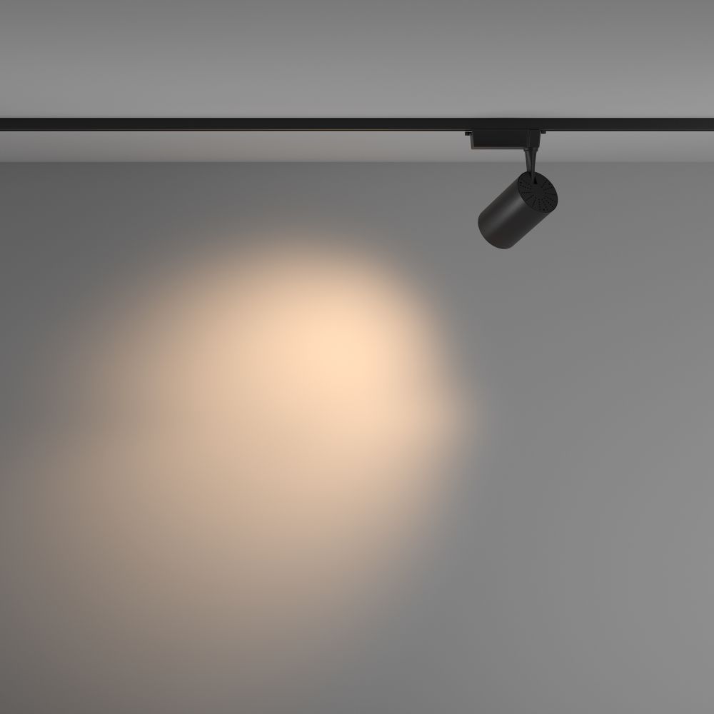 Трековый однофазный светодиодный светильник Maytoni Unity Vuoro TR003-1-15W3K-M-B