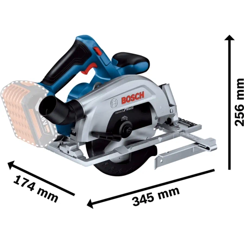 Аккумуляторная циркулярная пила GKS 185-LI BOSCH 06016C1223