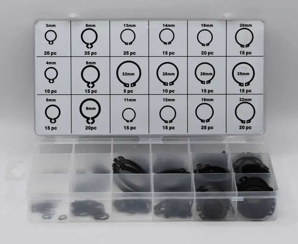 Набор стопорных колец, 3-32 мм, 300 шт