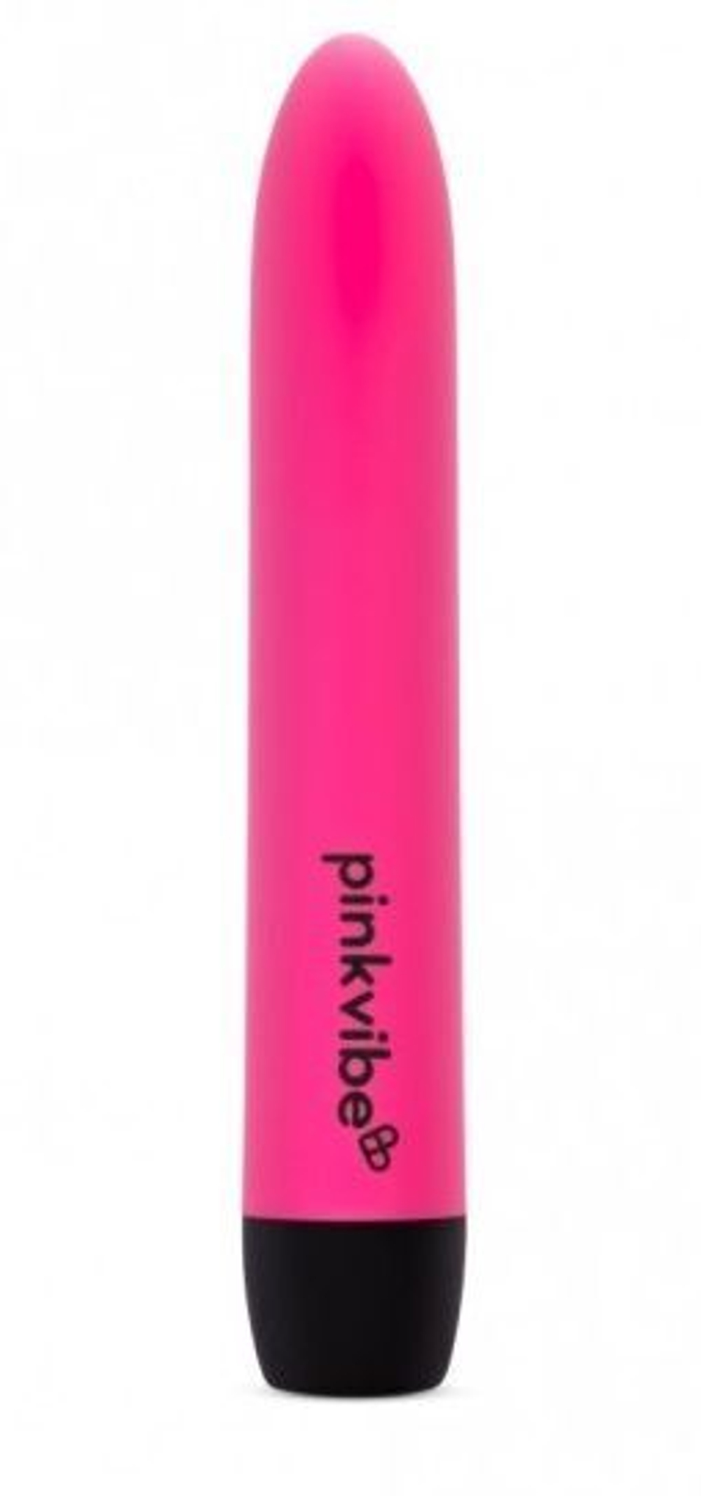 Розовый перезаряаемый вибромассажер классической формы - 18 см. (Цвет: розовый)