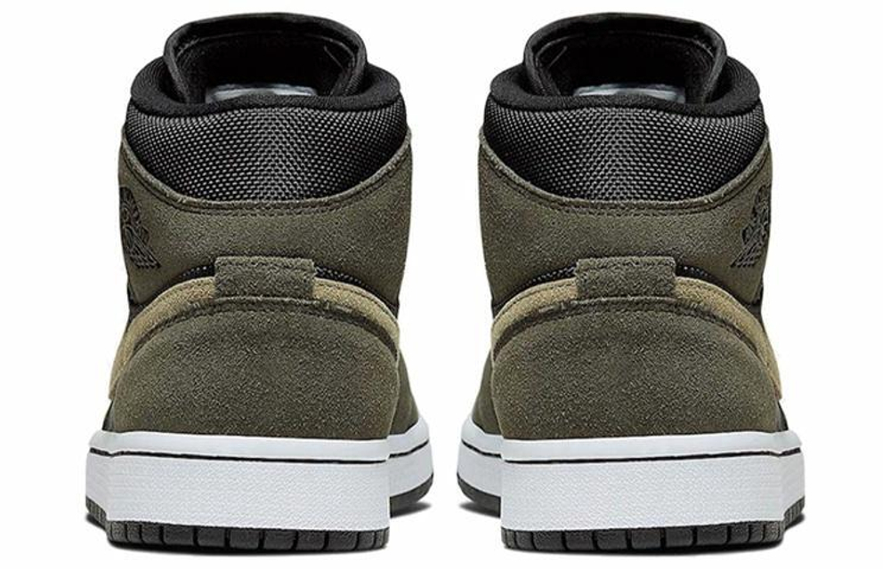 Кроссовки Jordan Air Jordan 1 Mid Olive Green (Женская размерная сетка)