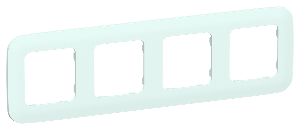 FLITE Рамка 4-местная РУ-4-А-ФлХЛ холодный лед IEK