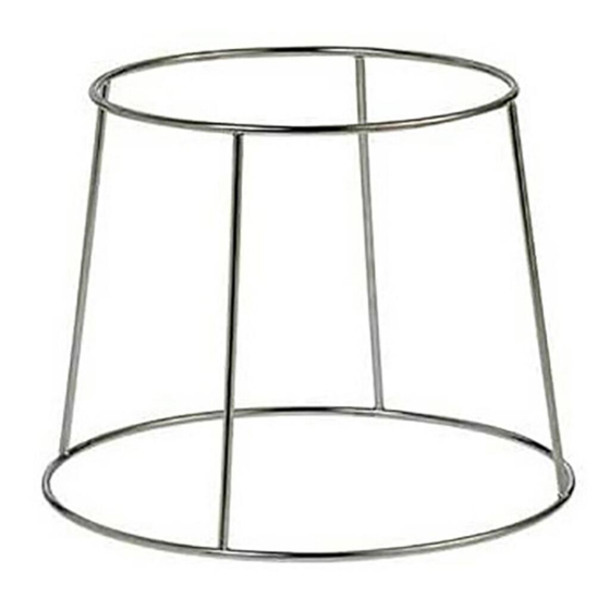 Подставка фуршетная стойка d 18,8/24,5 см h18,5 см круглая прут нерж. P.L. Proff Cuisine