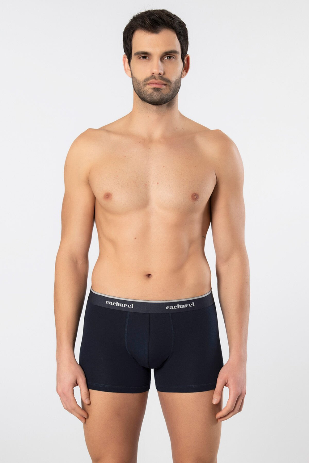 Трусы мужские боксеры. Набор из 3-х штук т.синий-т.синий-серый