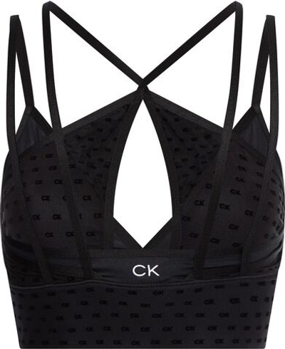 ТОП теннисный Calvin Klein Low Support Sports Bra - black