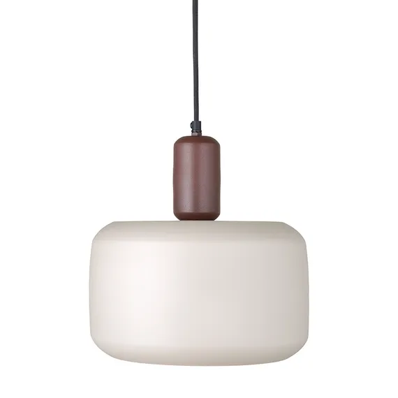 Светильник потолочный Juko, Ø30х32 см, вишневый/бежевый