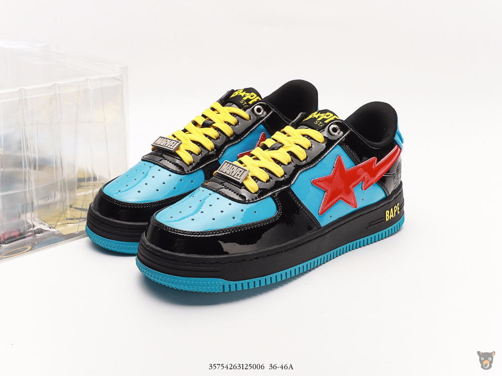 Кроссовки Marvel x Bape STA Low "Black Widow"