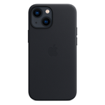 Кожаный чехол с поддержкой MagSafe Apple Leather Case для iPhone 13 mini, Midnight (Темная ночь)